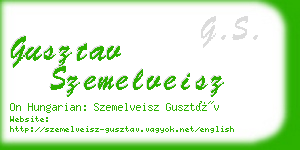 gusztav szemelveisz business card